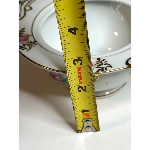 Maruichi Sugar Bowl Creamer Server China Set 40s Pink Roses Gold Discontinued - Picture 15 of 16